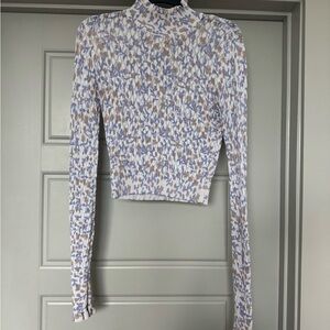 Zara Patterned Long Sleeve Women's Top